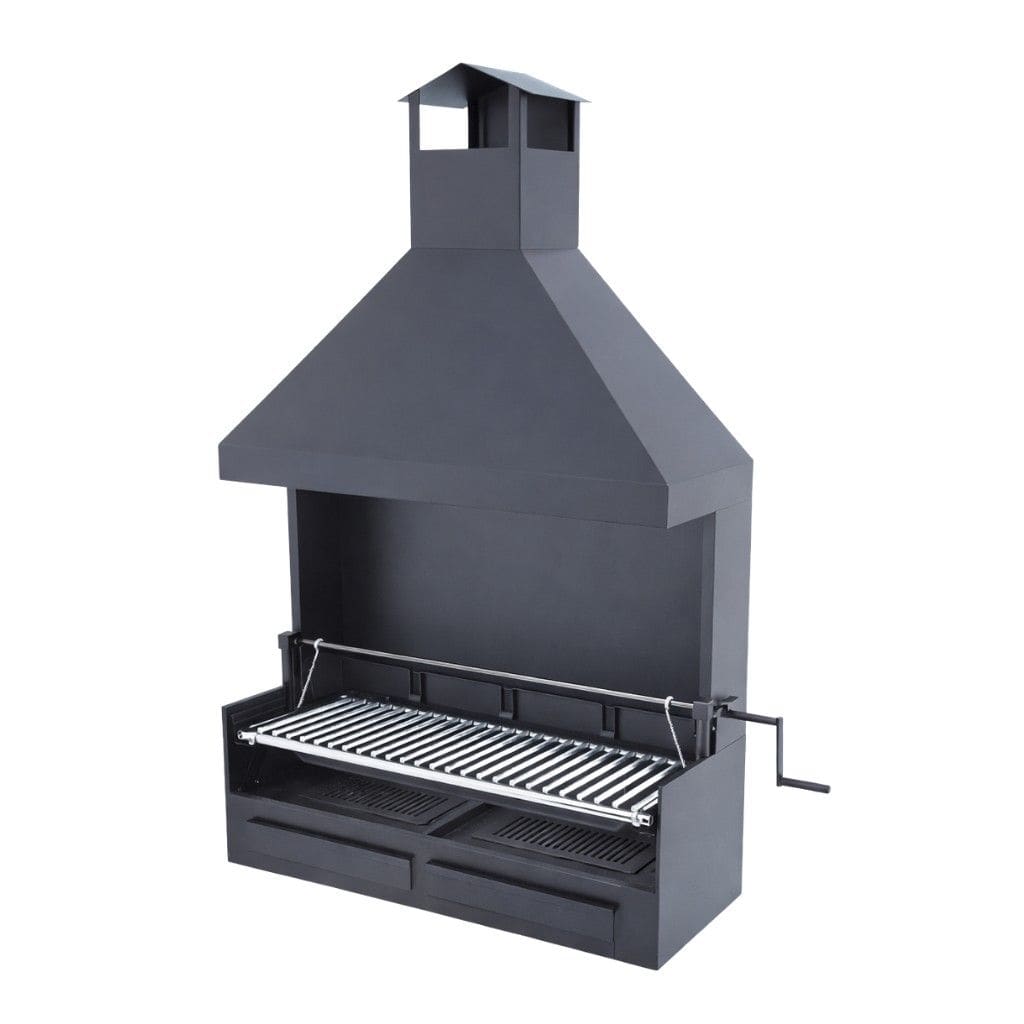Holzkohle-/Holzgrill mit Kurbel - FM CALEFACCION - BVE-102