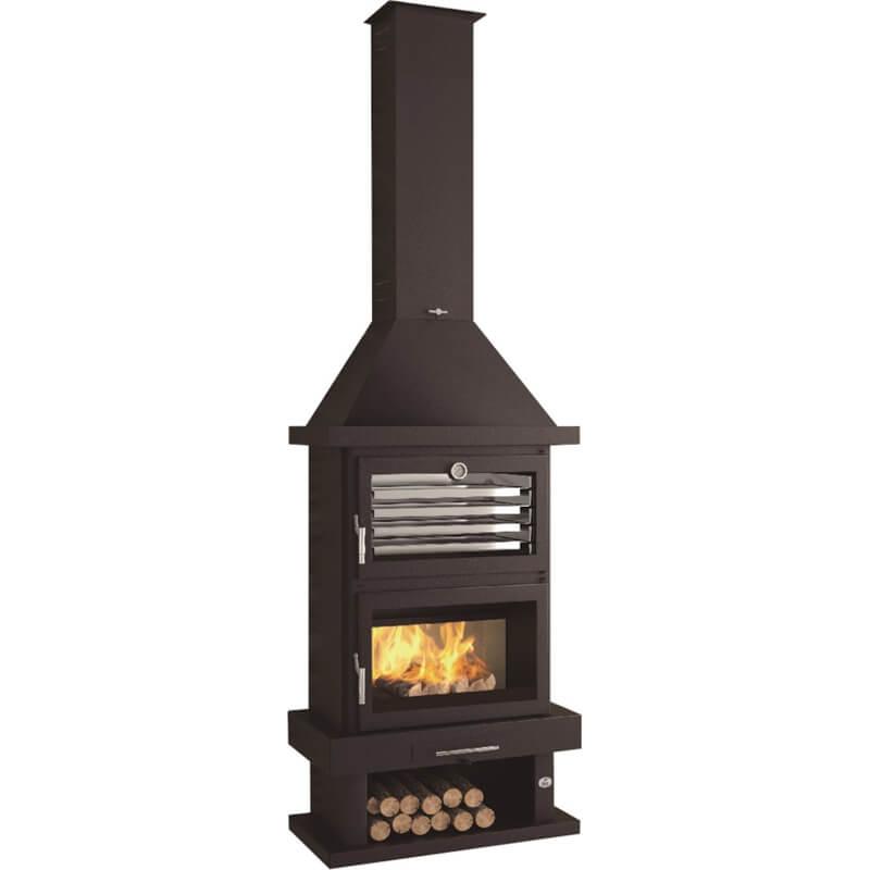 Holzofen Kamin mit Backfach - FIREMATIC Lincoln 13.8 kW