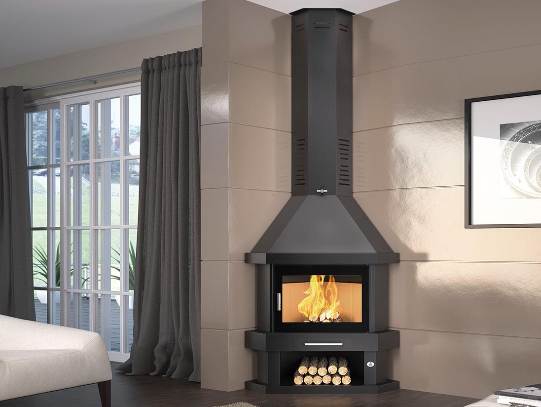Holzofen Eckkamin - FIREMATIC Windsor 13.8 kW