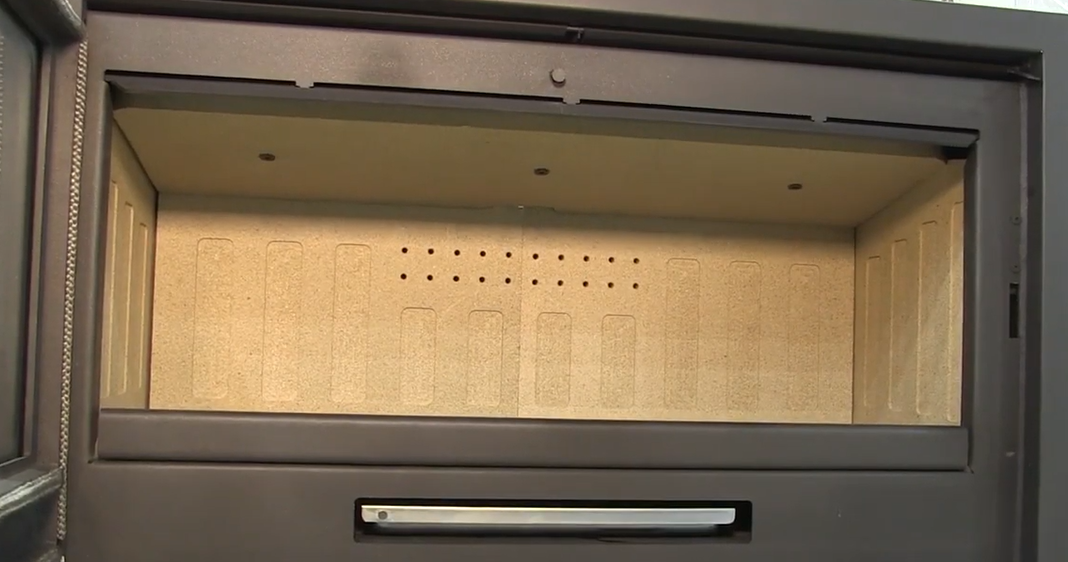 Holzeinsatz kanalisierbar anschließbar - BRONPI Cairo 110 15 kW