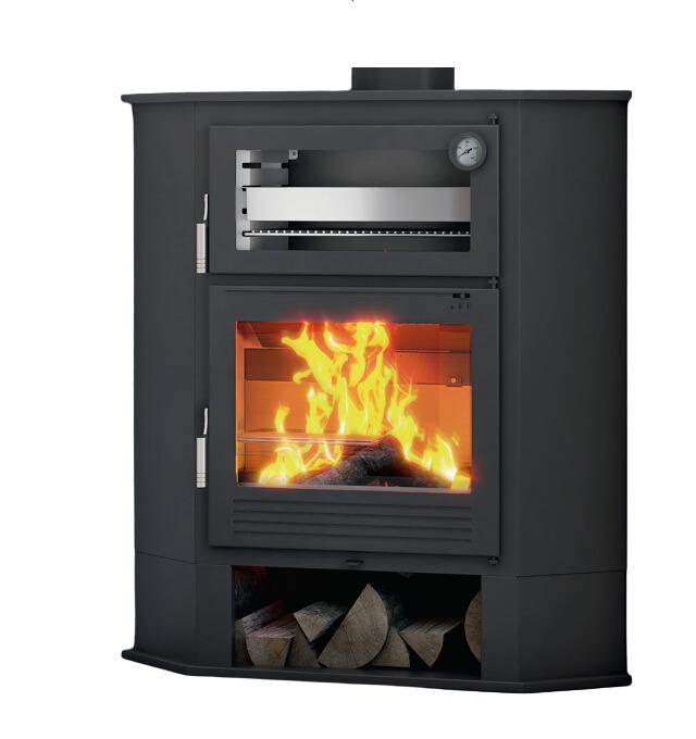 Holzofen Eck mit Backfach - FIREMATIC Akron 9.5 kW