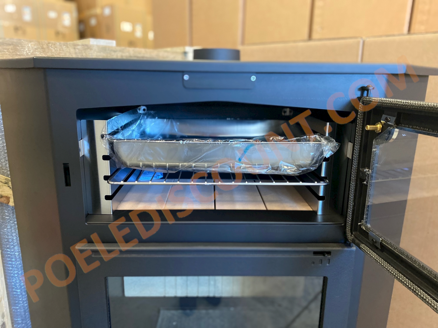 Holzofen Eck mit Backfach - FIREMATIC Akron 9.5 kW