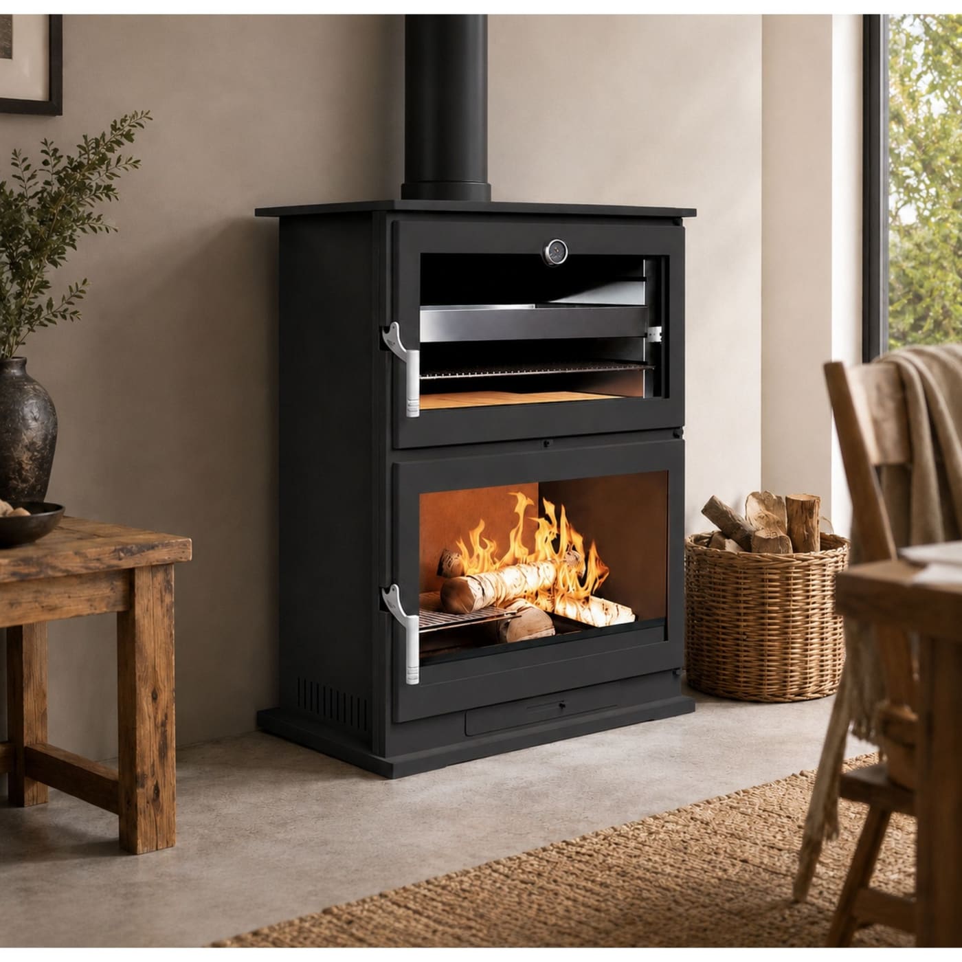 Holzofen mit Backfach - FIREMATIC Dakota 10.9 kW