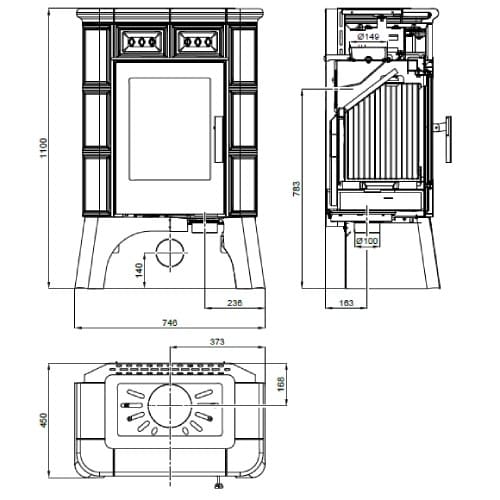 Holzofen Haas & Sohn TREVISO III 6,3 kW