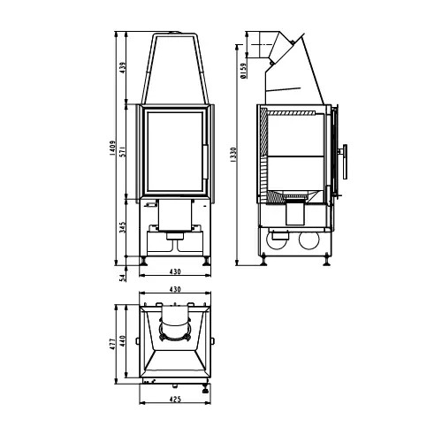 Holzeinsatz Haas & Sohn ESPRIT-IV 7 kW