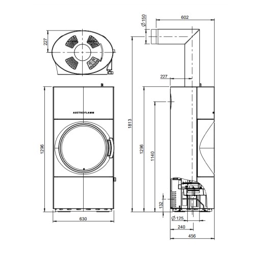 Holzofen Austroflamm Clou Xtra 2.0 | 8 kW