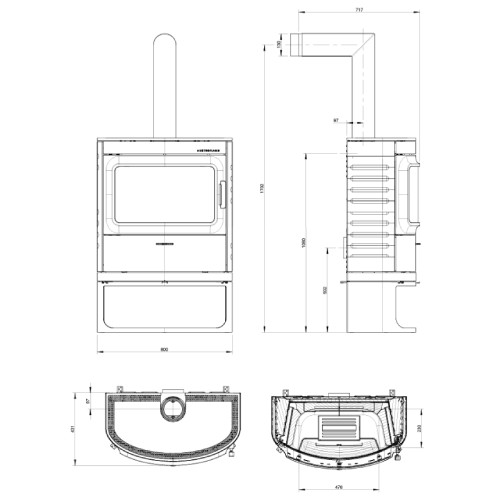 Holzofen Austroflamm Cody 2.0 | 8 kW