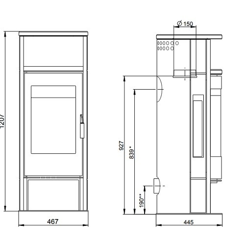 Holzofen Wodtke Lucky 5 kW