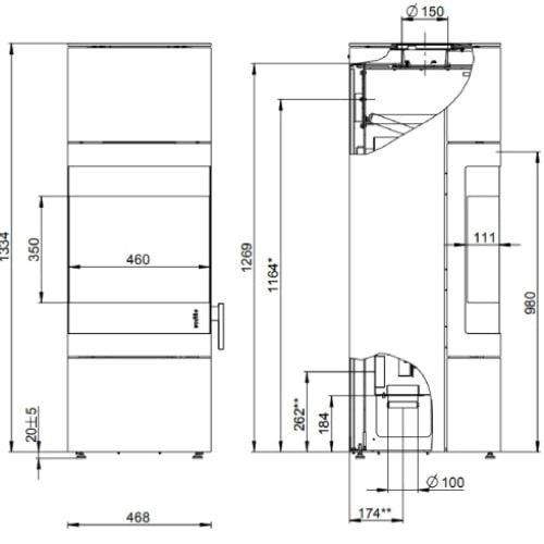 Holzofen Wodtke Stage F9 | 6 kW
