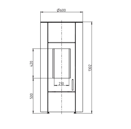 Holzofen Wodtke CEO water+ 8 kW Hydro