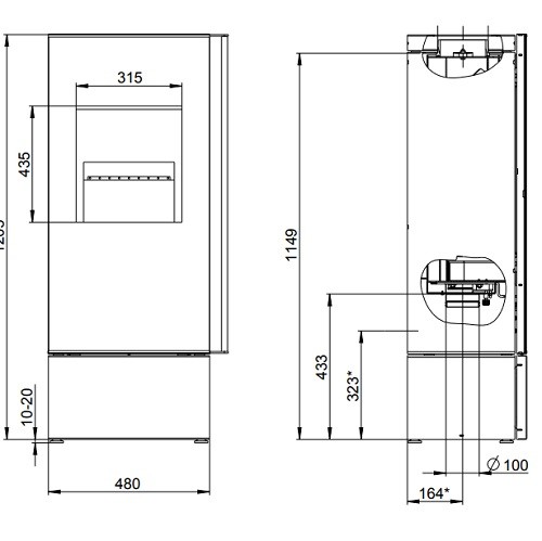 Holzofen Wodtke Casa duo 6 kW