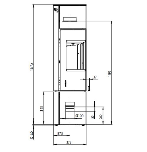 Holzofen Wodtke Club 11 | 5 kW Unabhängig von der Raumluft