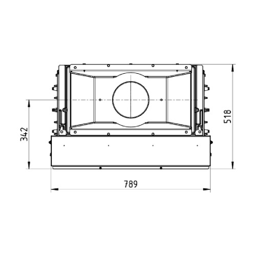 Kaminsatz Leda Tiga H ESL 14 kW Disque Eck