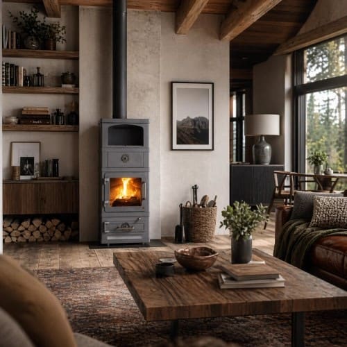 Holzofen Lotus 2060 | 8 kW mit compartiment chauffant