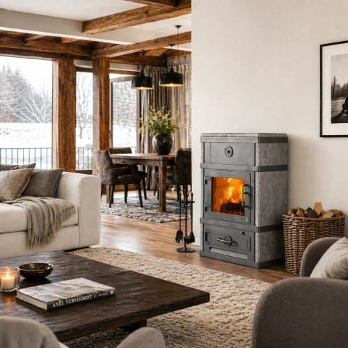Holzofen Lotus 2080 | 8 kW Speckstein