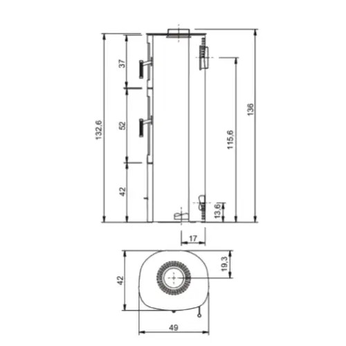 Holzeinsatz Max Blank Turin BF Steel 5 kW