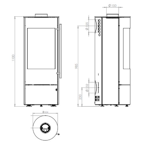 Holzofen Olsberg Alor 6 kW
