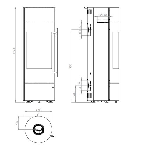 Holzofen Olsberg Alor PowerBloc! 6 kW