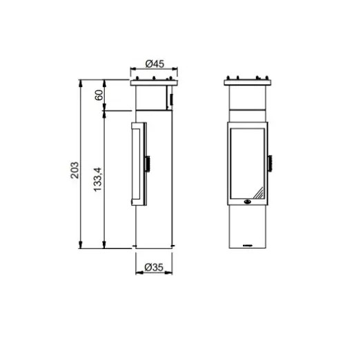 Holzofen Max Blank Andorra 8,5 kW