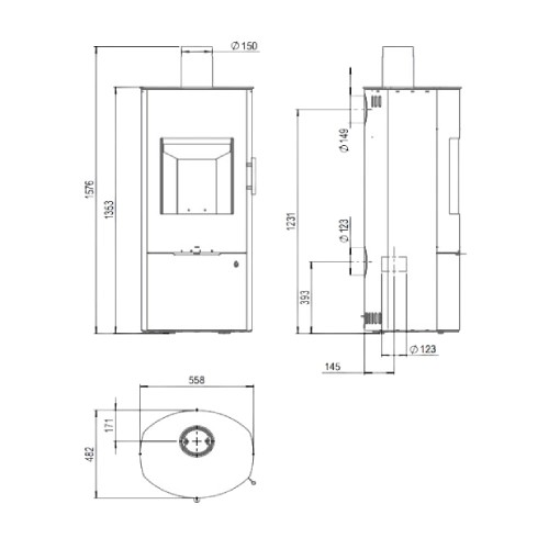 Holzofen Königshütte Gemini 1/7 | 6 kW
