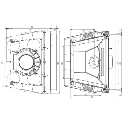 Holzeinsatz Austroflamm 65S 2.0 | 8 kW Schiebetür