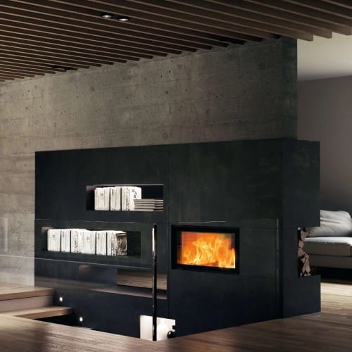 Holzeinsatz Austroflamm 75x39K II 2.0 | 10 kW Drehtür, tunnel