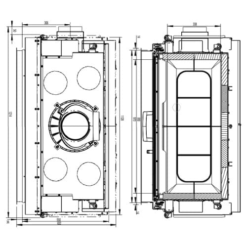 Holzeinsatz Austroflamm 97S 2.0 | 11/12 kW Schiebetür
