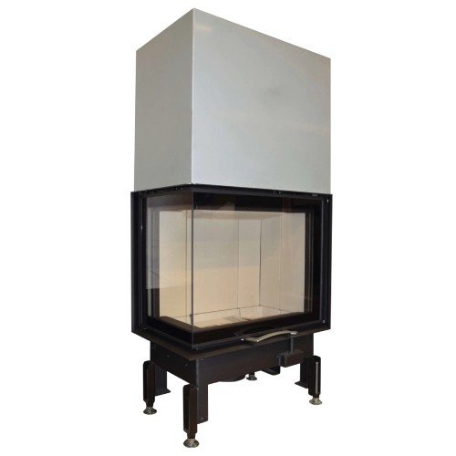 Holzeinsatz Austroflamm Eckkamin 63x40x51S 2,0 | 12 kW Schiebetür