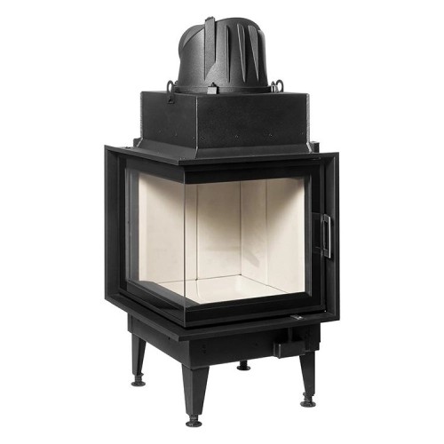 Holzeinsatz Austroflamm Eckkamin 55x55x.. K 2.0 11/13/15 kW, Drehtür