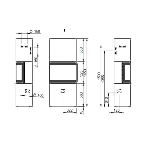 Holzofen Spartherm Largo L Steel 8,8 kW
