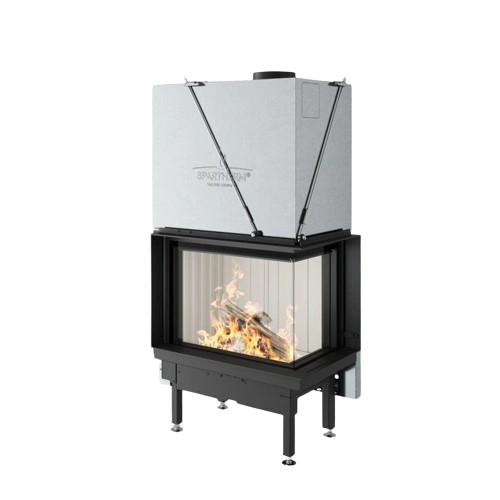 Holzeinsatz Spartherm Premium V-2R-68h 9,6 kW Eckkamin, Schiebetür