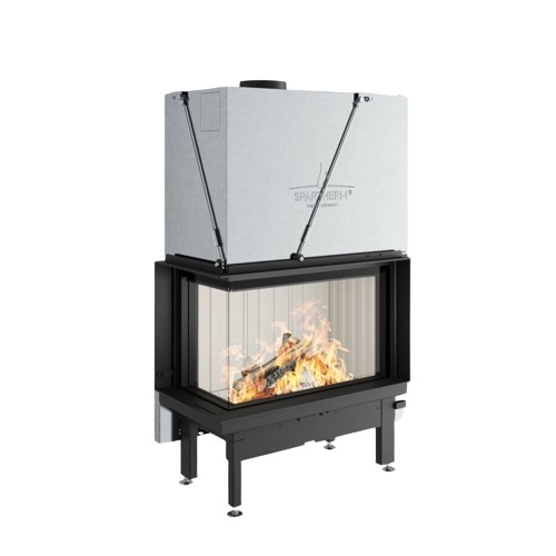 Holzeinsatz Spartherm Premium V-2L-80h 10,5 kW Eckkamin Schiebetür
