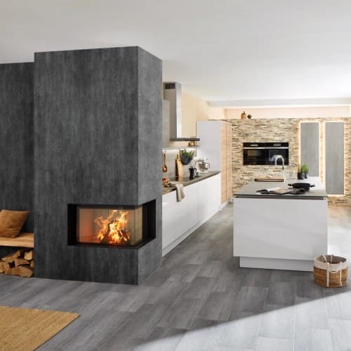 Holzeinsatz Spartherm Premium V-2R-80h 10,5 kW Eckkamin, Schiebetür