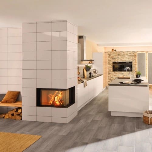 Holzeinsatz Spartherm Premium V-2R-80h 10,5 kW Eckkamin, Schiebetür