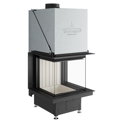 Holzeinsatz Spartherm Premium A-U-50h 9,3 kW Panorama-Kamin, Schiebetür