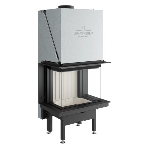 Holzeinsatz Spartherm Premium A-3RL-60h 10 kW Kamin panoramique, Schiebetür