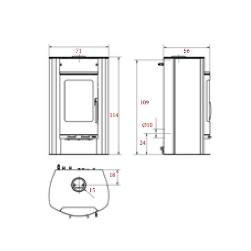 Holzofen Koppe Nexus Aqua 11 kW Hydro