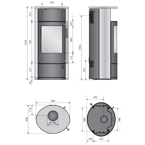 Holzofen Oranier Polar Neo 6 | 6,5 kW