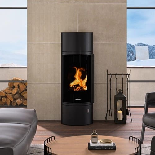 Holzofen Oranier Arena W+ 2.0 pureBLACK 7 kW