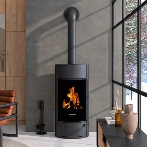 Holzofen Oranier Polar Neo W+ pureBLACK 6,5 kW