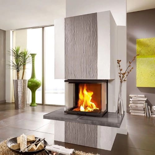 Holzeinsatz SCHMID Ekko U55(45) h 9 kW Schiebetür