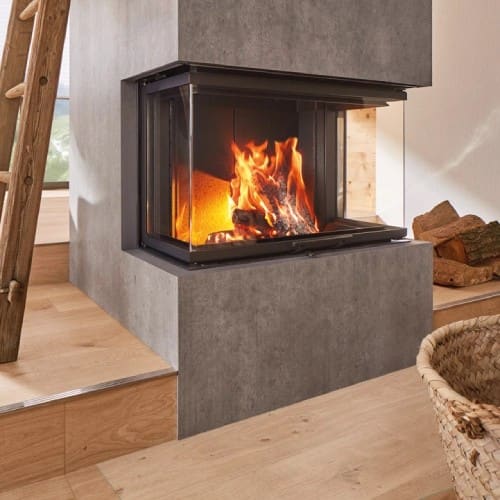 Holzeinsatz SCHMID Ekko U84(34) h 10,5 kW Schiebetür