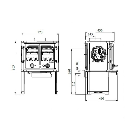 Holzofen Morsoe 2140 | 5,5 kW
