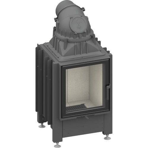 Holzeinsatz SCHMID Lina 45 s 7 kW Drehtür