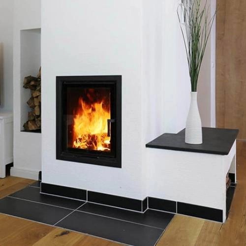 Holzeinsatz SCHMID Lina 45 s 7 kW Drehtür