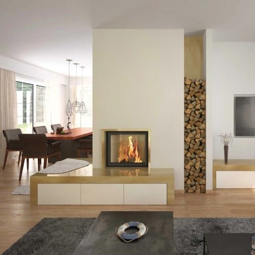 Holzeinsatz SCHMID Lina 67 s 9 kW Drehtür