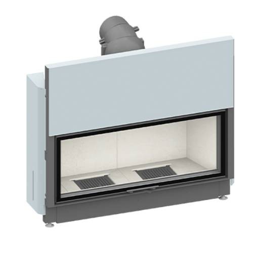 Holzeinsatz SCHMID Lina 120 h Schiebetür 10 kW