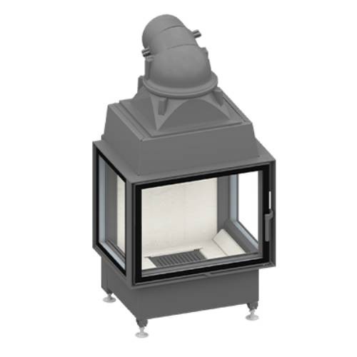 Holzeinsatz SCHMID Ekko U67(45) mit Drehtür 9 kW