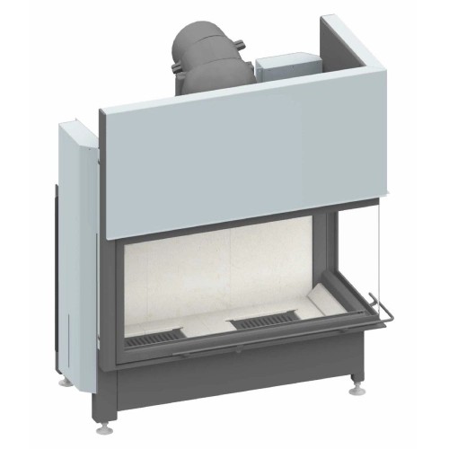 Holzeinsatz SCHMID Ekko R 100(45) h 9 kW Schiebetür