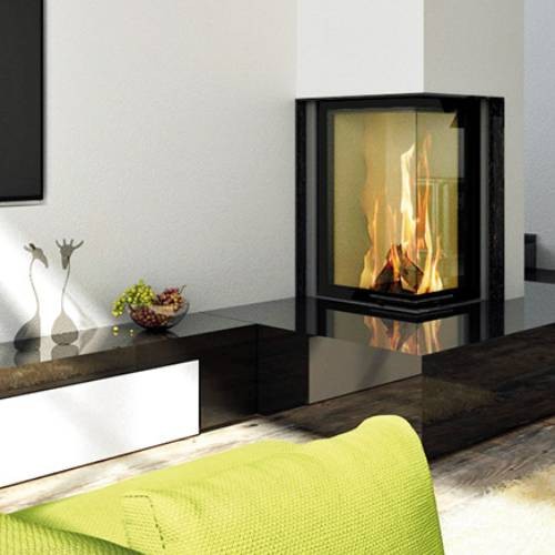 Holzeinsatz SCHMID Ekko L 67(45) s 9 kW Drehtür